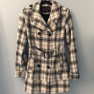 Black and White Peacoat